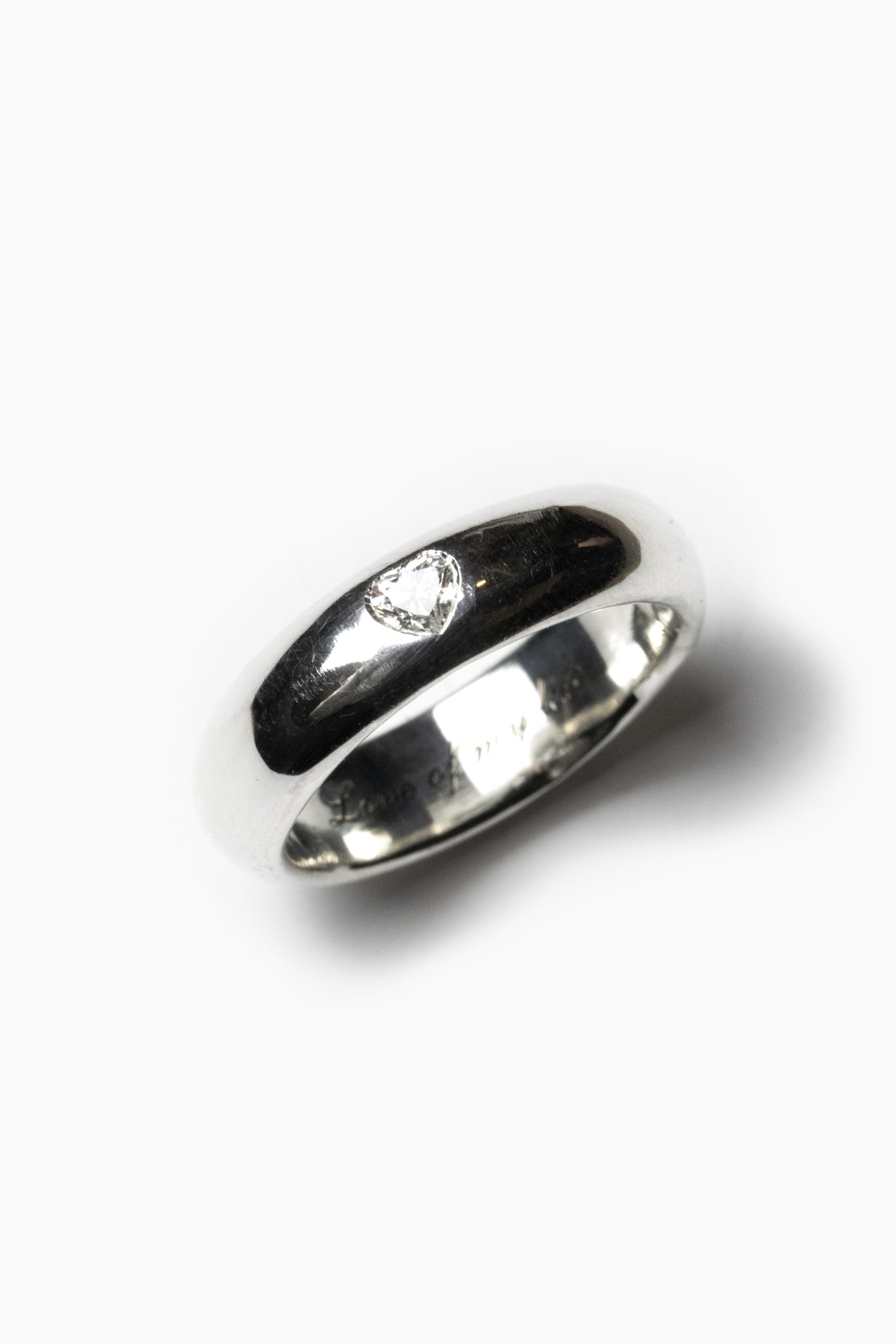 Heart Diamond Ring (Inside Engraving)