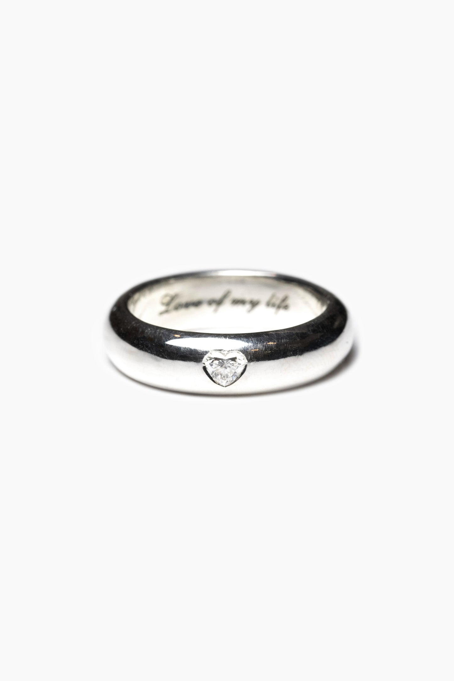 Heart Diamond Ring (Inside Engraving)