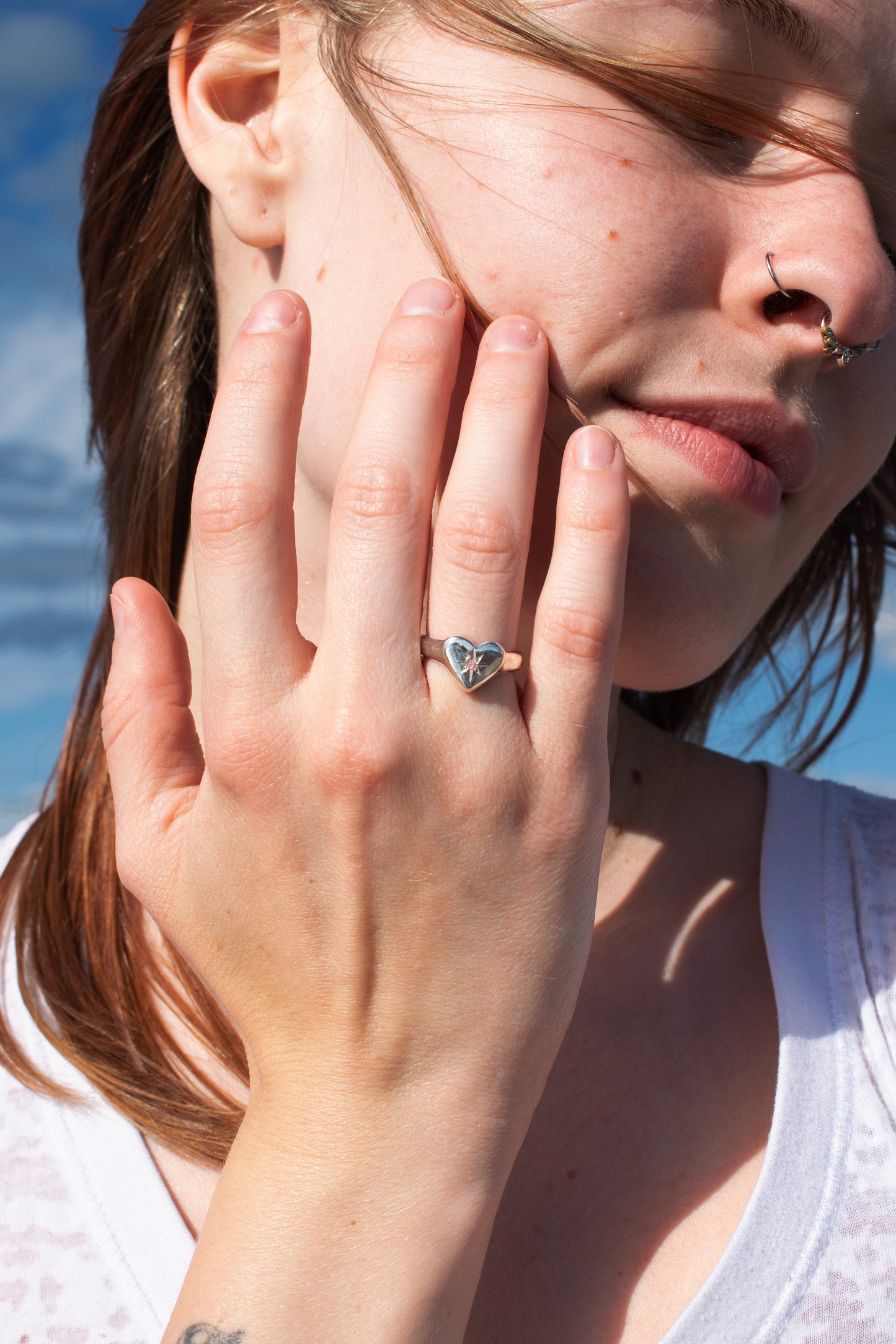 Let the Heart Shine Signet Ring