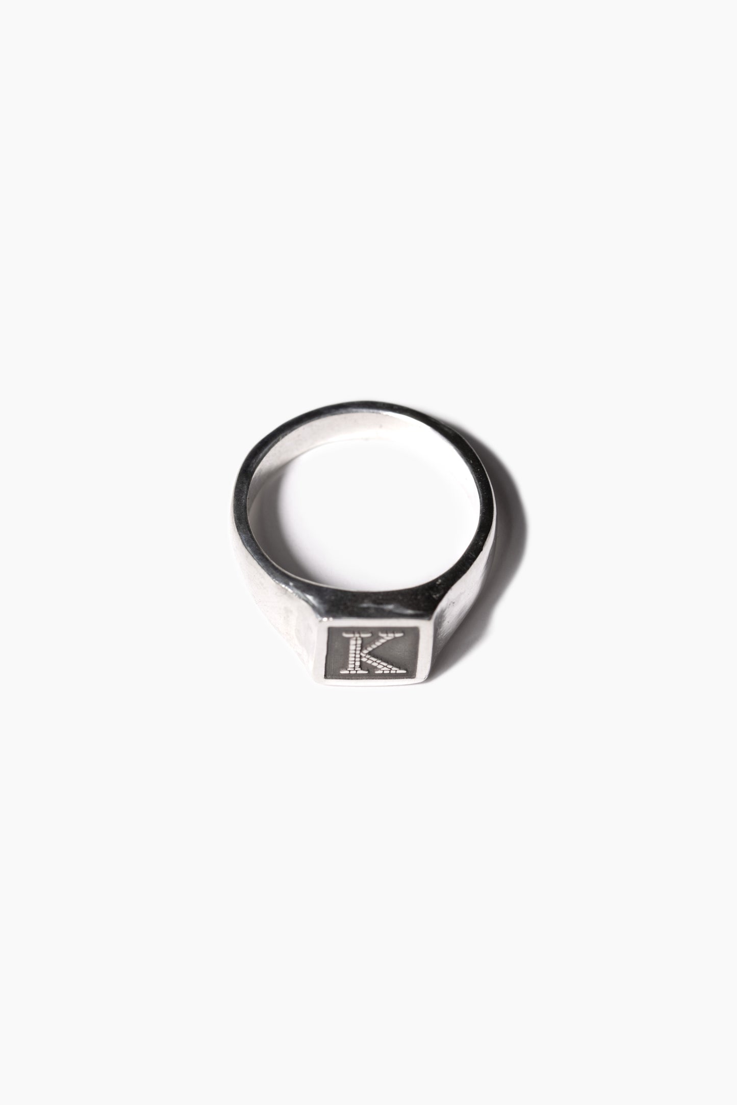 Mosaic Monogram Square Signet Ring