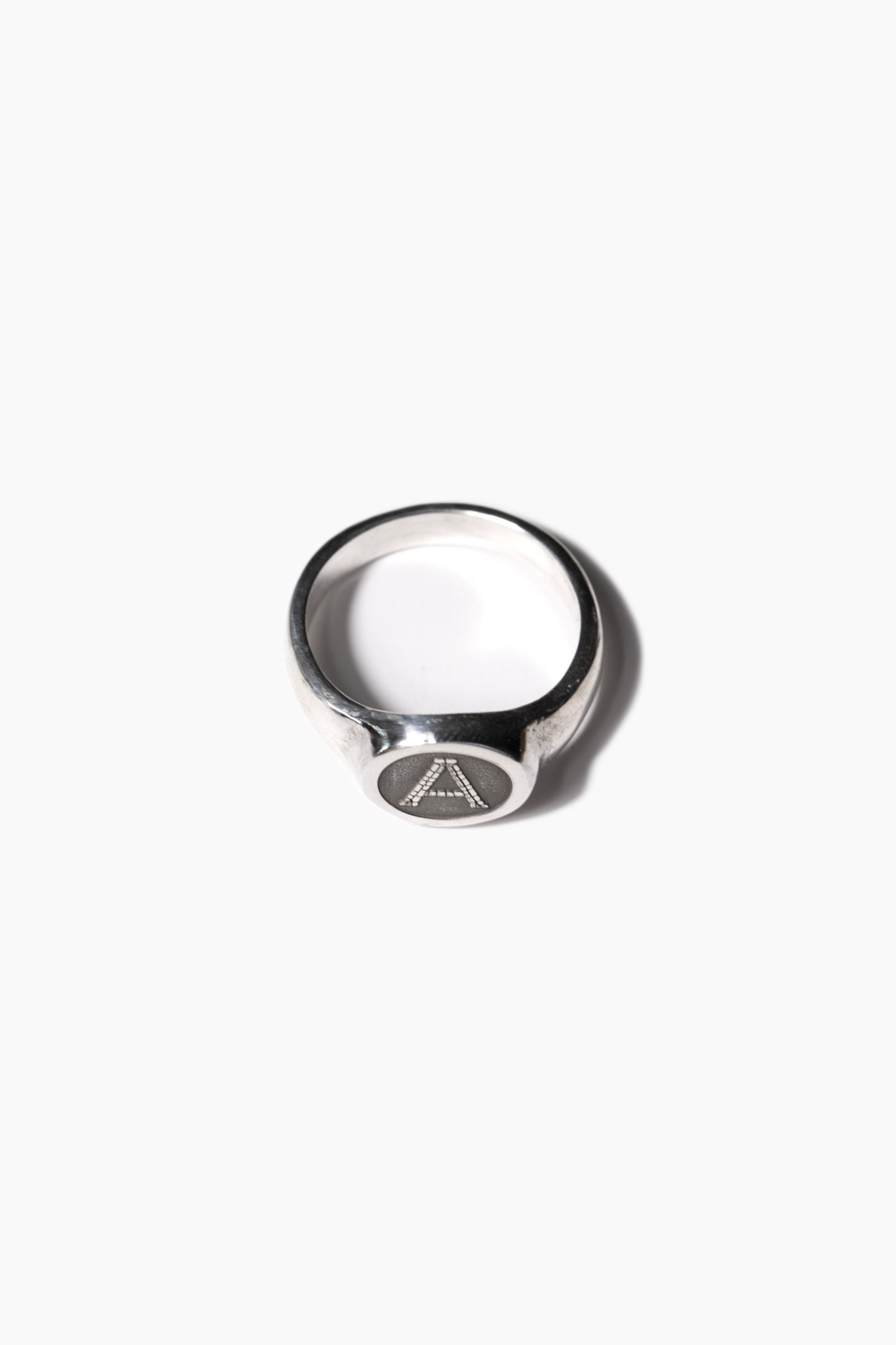 Mosaic Monogram Oval Signet Ring