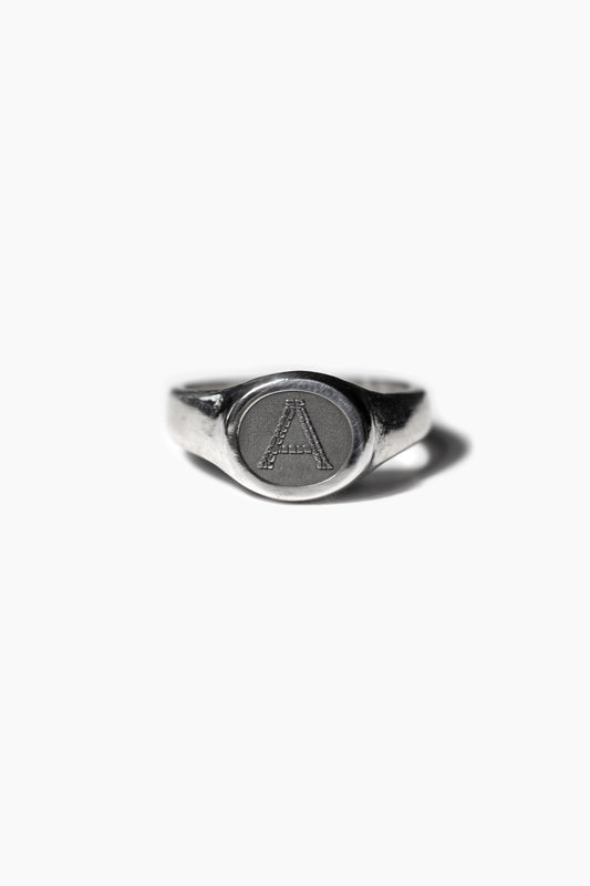 Mosaic Monogram Oval Signet Ring